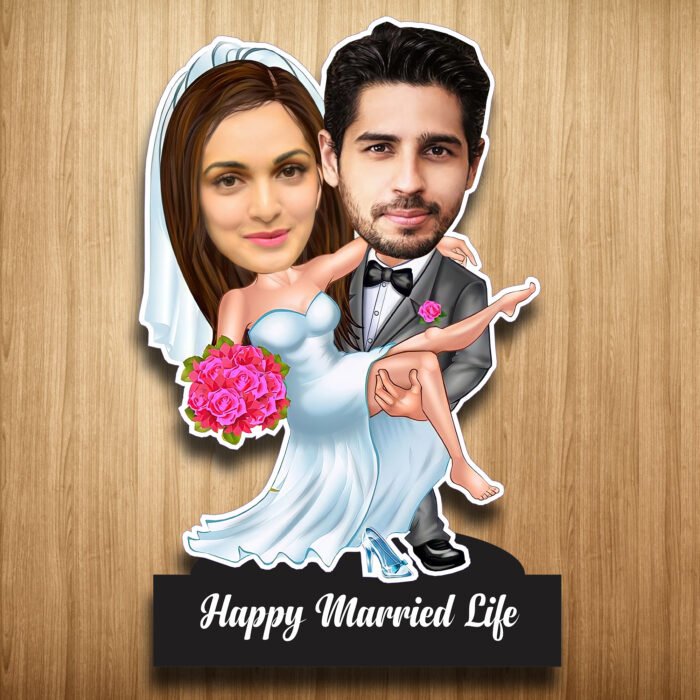 Happy married Life Caricature