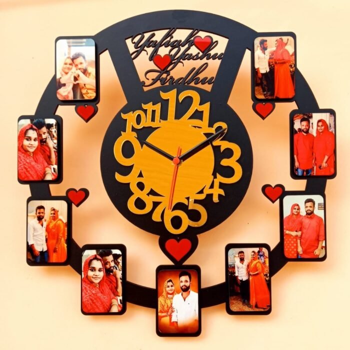 Golden Dail Clock
